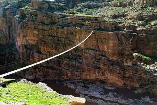 پل معلق لرستان | جاذبه های گردشگری ایران | جاذبه های گردشگری لرستان