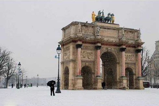 پاریس در برف زیباتر میشود