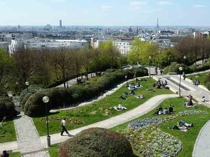 پارک بلویل پاریس, مراکز تفریحی پاریس,Belleville , paris , parc, jardin , پارکهای پاریس