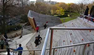 پارک بلویل پاریس, مراکز تفریحی پاریس,Belleville , paris , parc, jardin , پارکهای پاریس