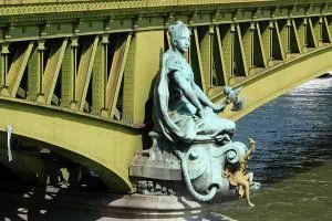 statue ville paris, مظهر شهر پاریس,پل میرابو,پاریس,گردشگری