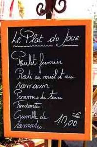 plat du jour 